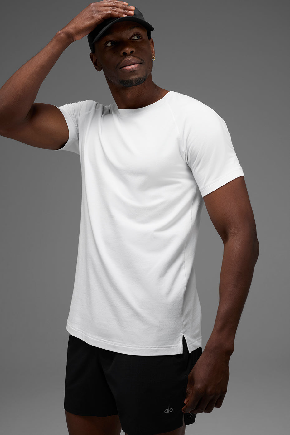 ALO Vapor Crewneck Short Sleeve - White - Image 3