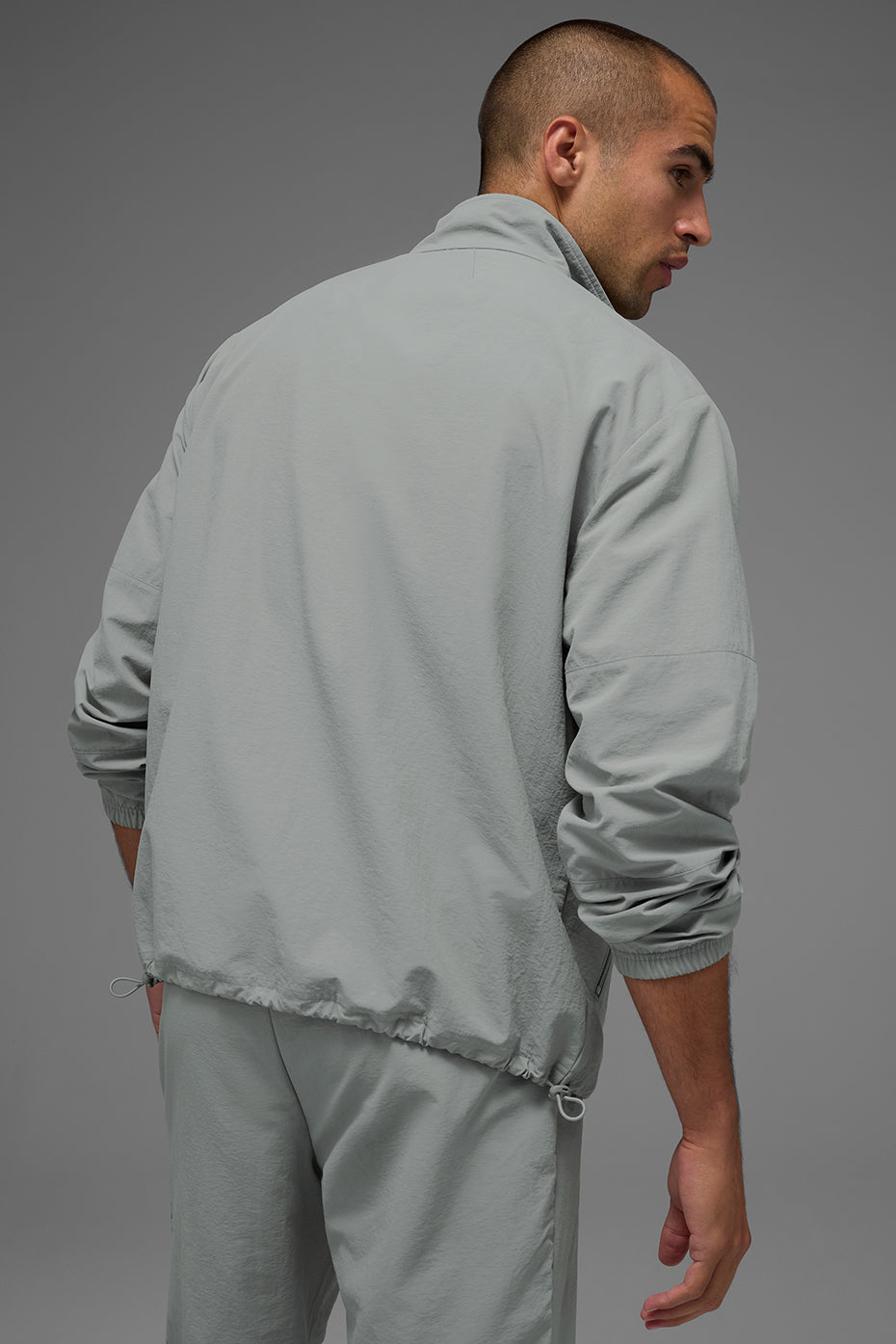 Light Weight Takeaway Track Pullover - Lunar Grey - Image 2