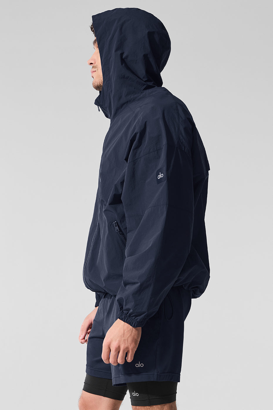 Vantage Nylon Ripstop Track Jacket - Navy - Image 4