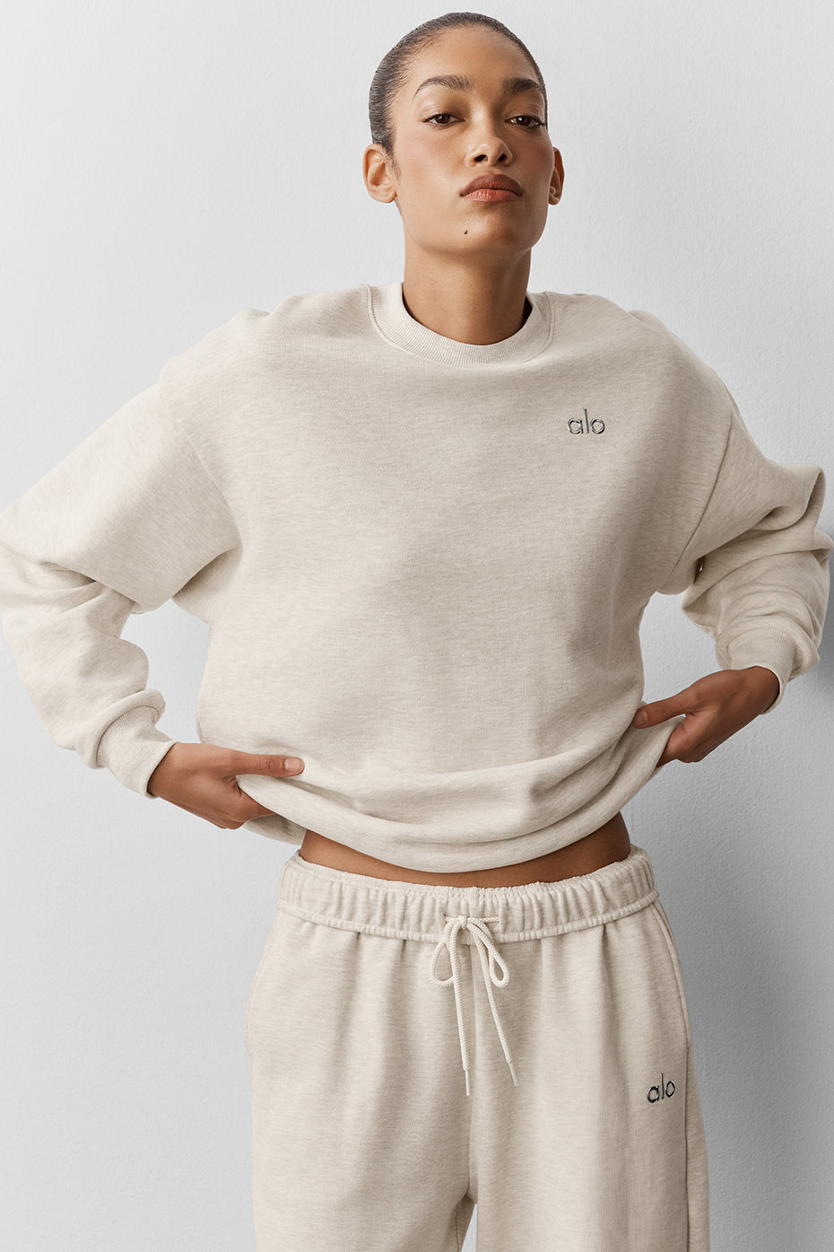 Accolade Crew Neck Pullover - Oatmeal Heather - Image 4