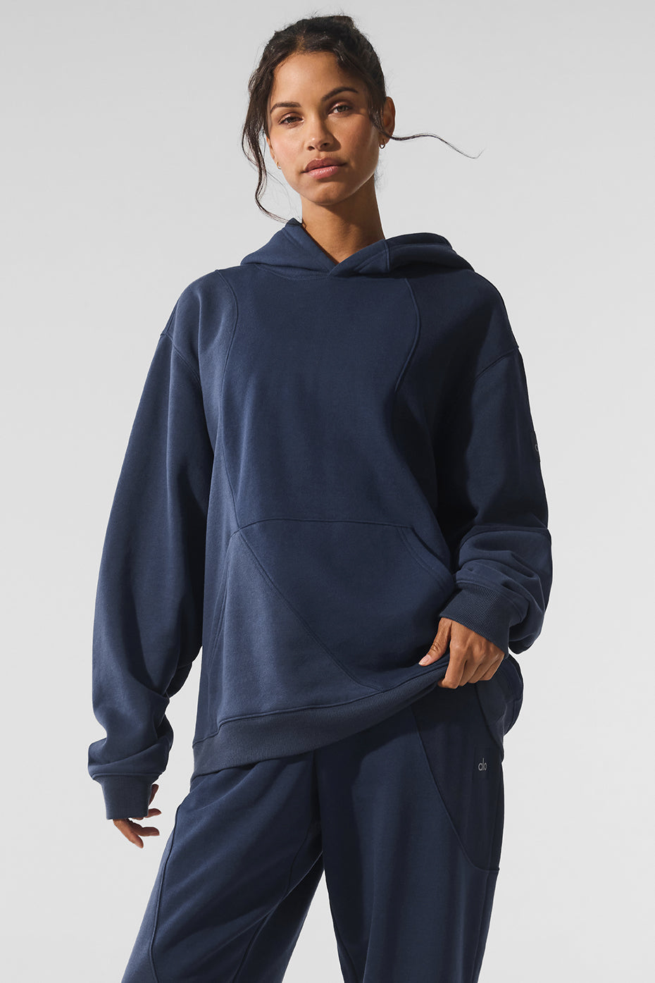 Make Waves Hoodie - Navy Tonal - Image 4