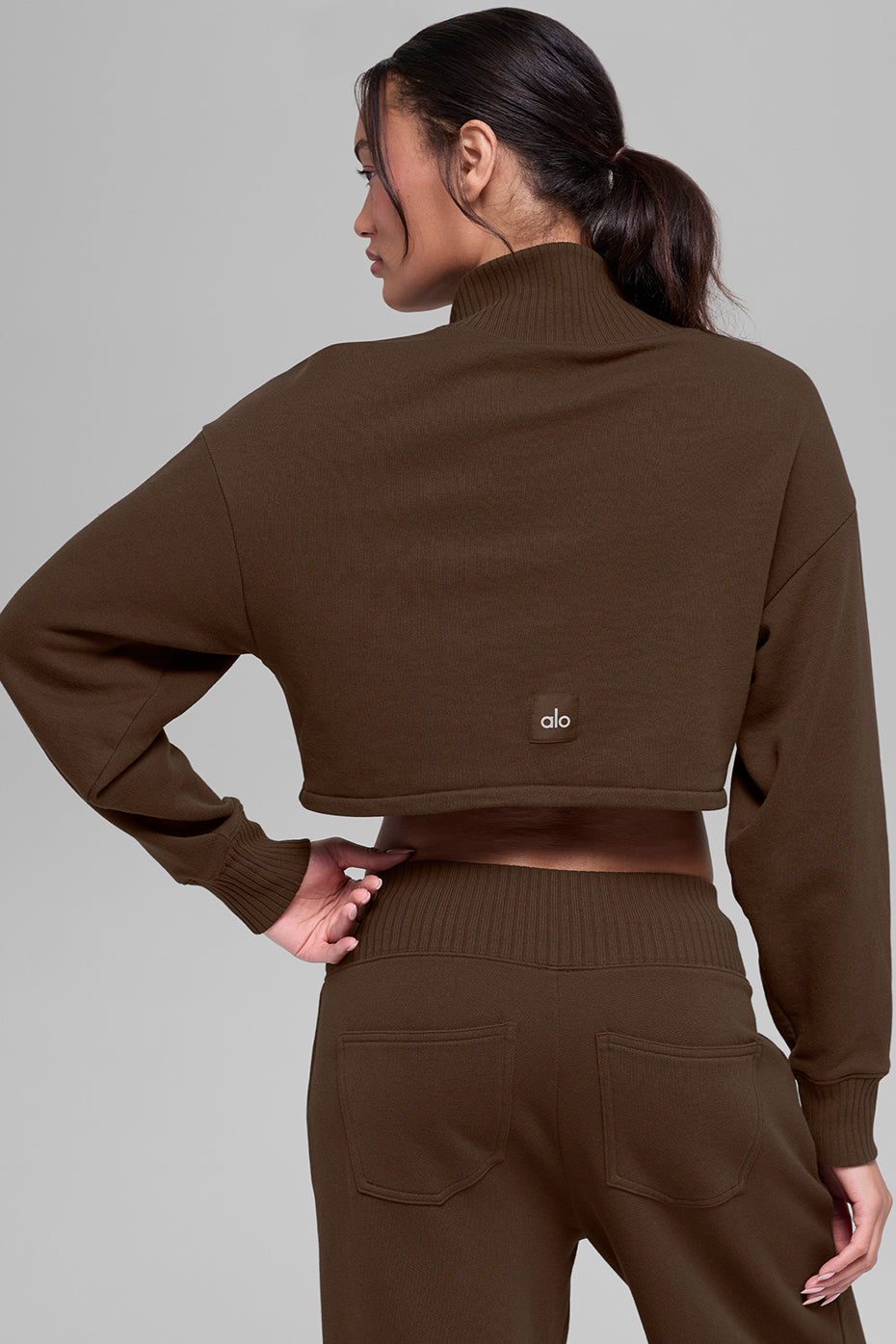 Cropped Serenity Coverup - Espresso - Image 3