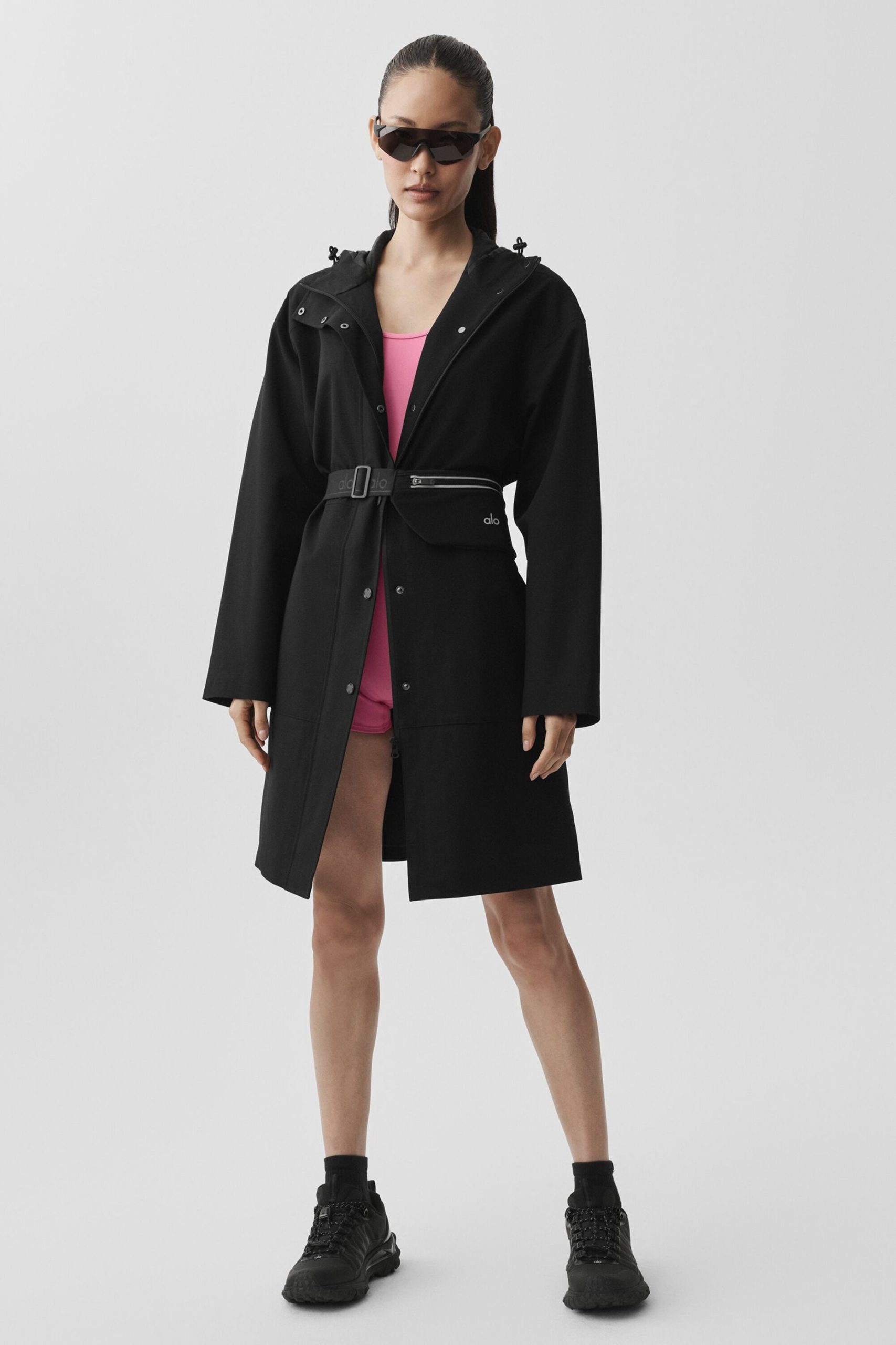 Rain Or Shine Long Coat - Black - Image 6