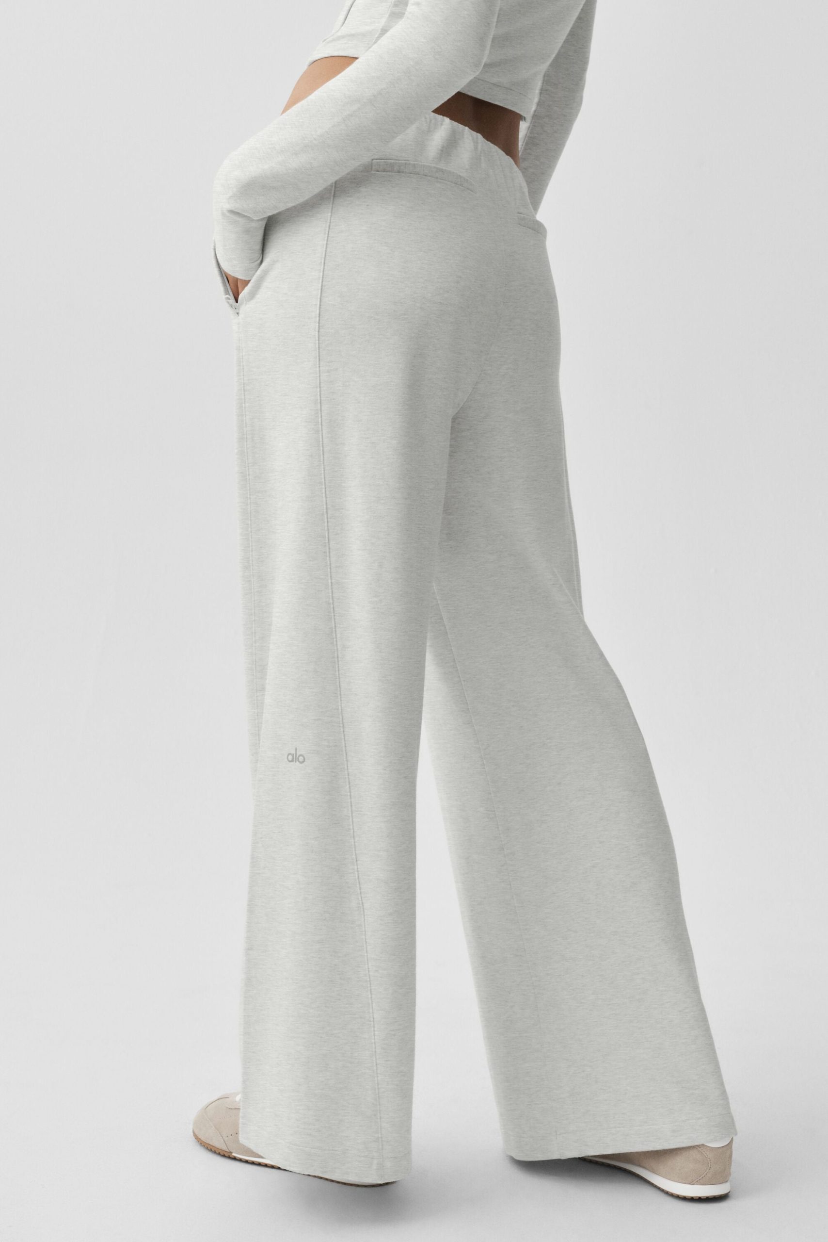 Sway Mid-Rise On The Go Pant - White Heather - Image 3